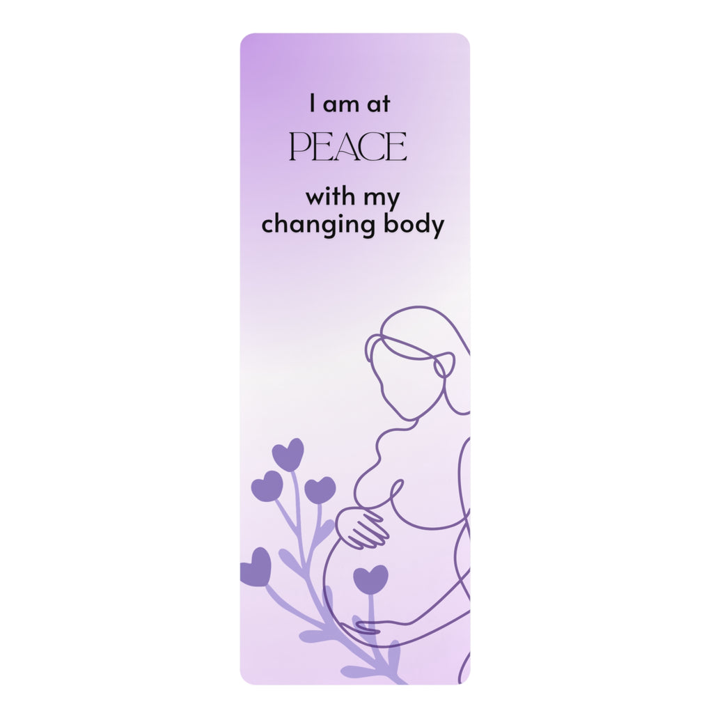 Pregnancy Affirmation Yoga Mat – Calm & Strength