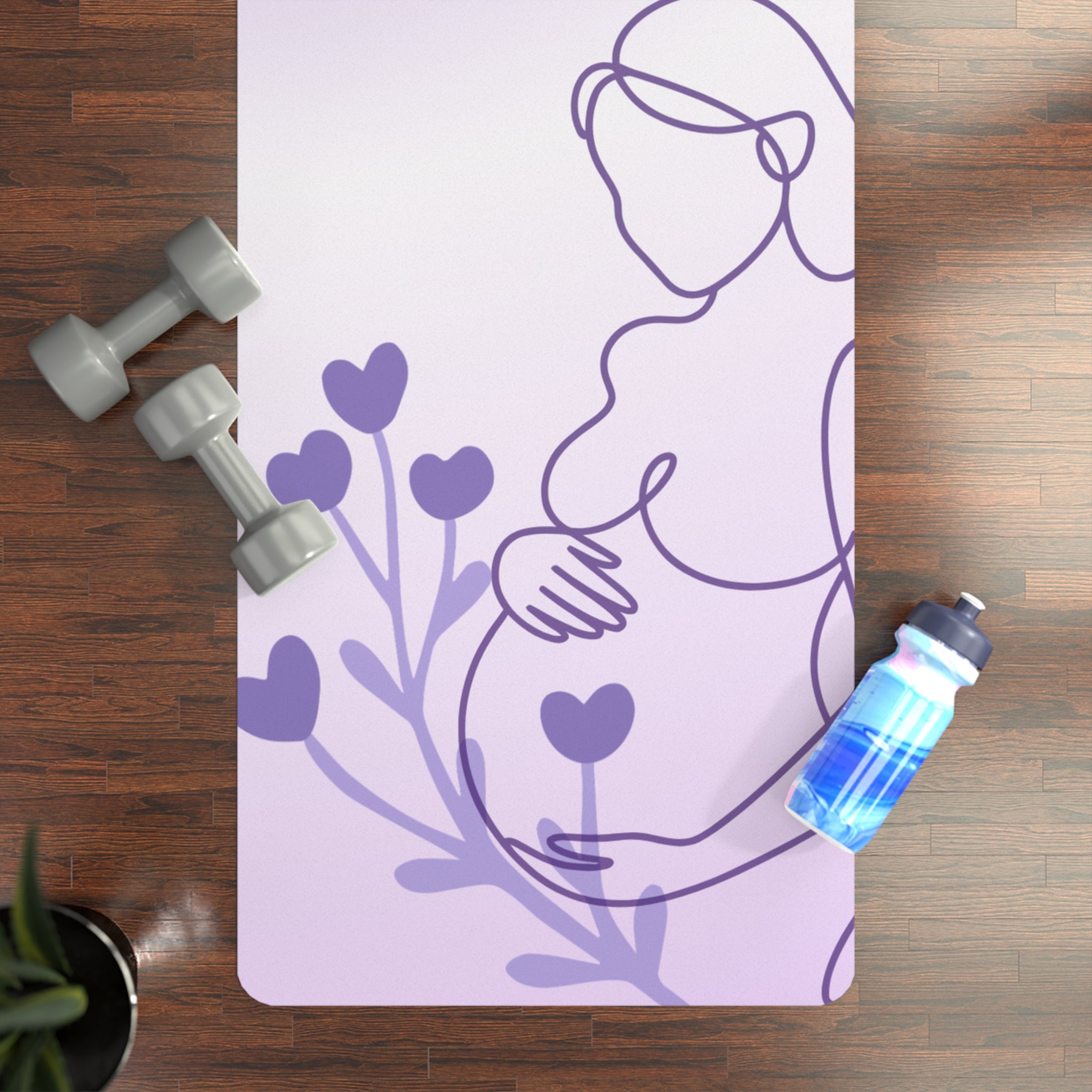 Pregnancy Affirmation Yoga Mat – Calm & Strength